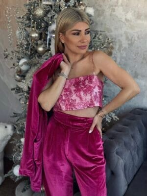 Crop Top Παγιέτα Iraida