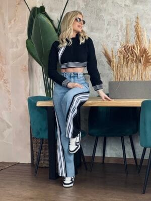 Σετ Crop Top & Τζιν